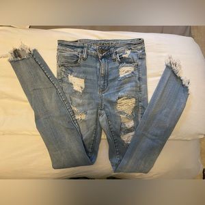 American Eagle distressed jeans size 4